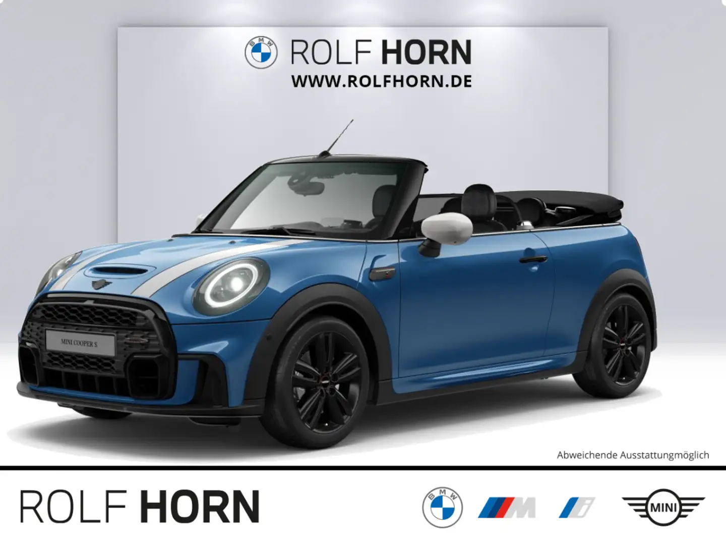 MINI Cooper S Cabrio JCW Trim Navi RKamera LED Sitzhz Blau - 1