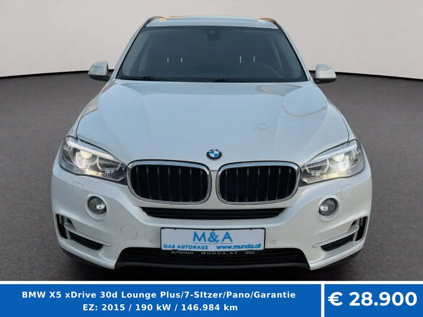 BMW X5 xDrive 30d Lounge Plus/7-SItzer/Pano/Garantie Weiß - 2