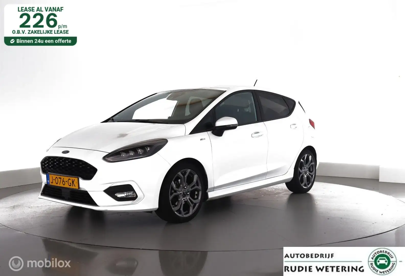 Ford Fiesta 1.0 EcoBoost ST-Line led|nav|ecc|pdc|lmv17 Blanc - 1