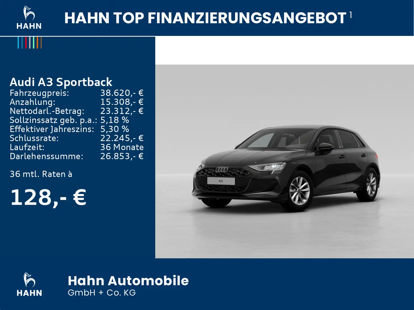 Audi A3 30 TFSI Schwarz - 2