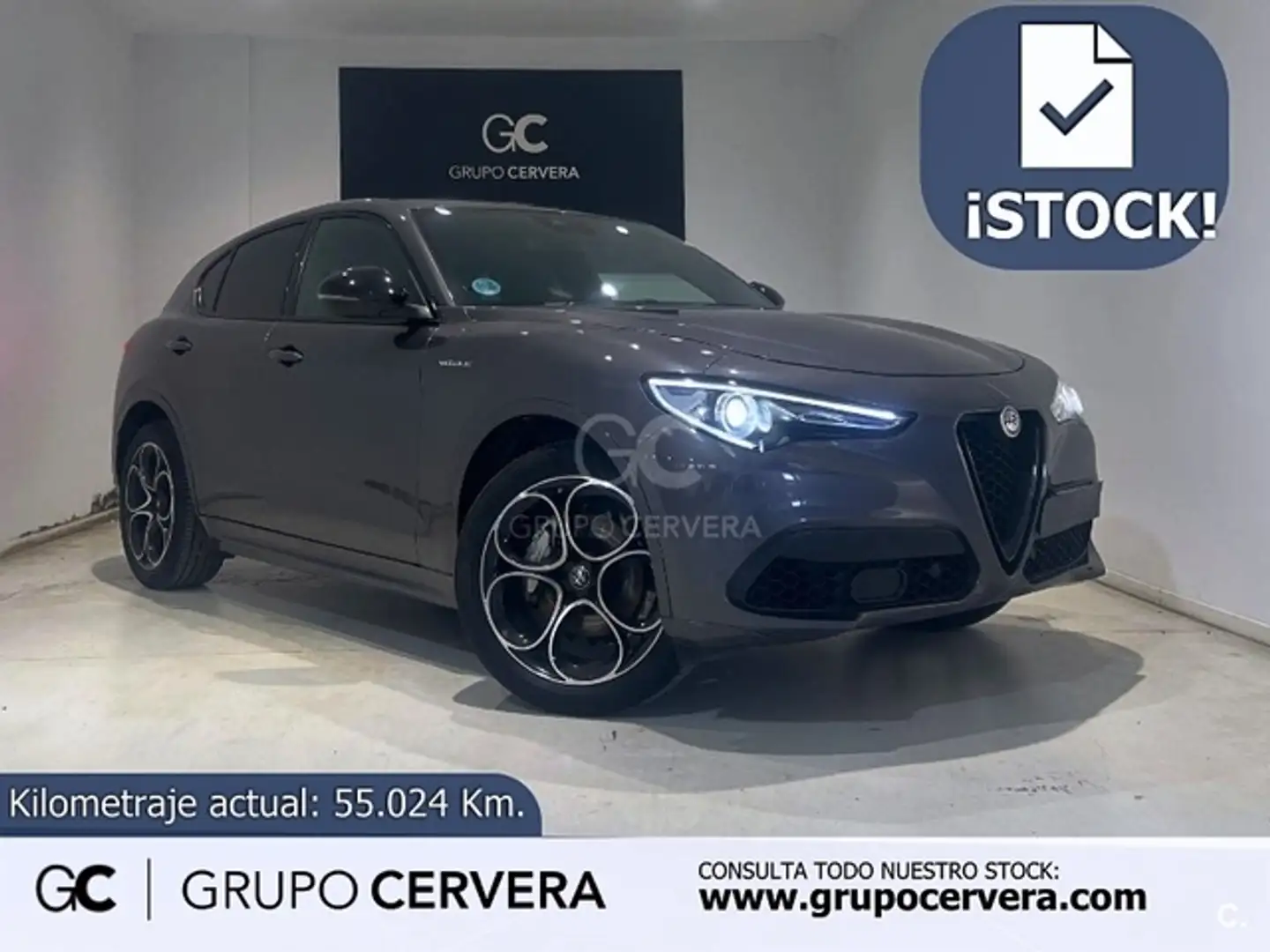 Alfa Romeo Stelvio 2.0 Veloce Q4 Aut. 280 Gris - 1
