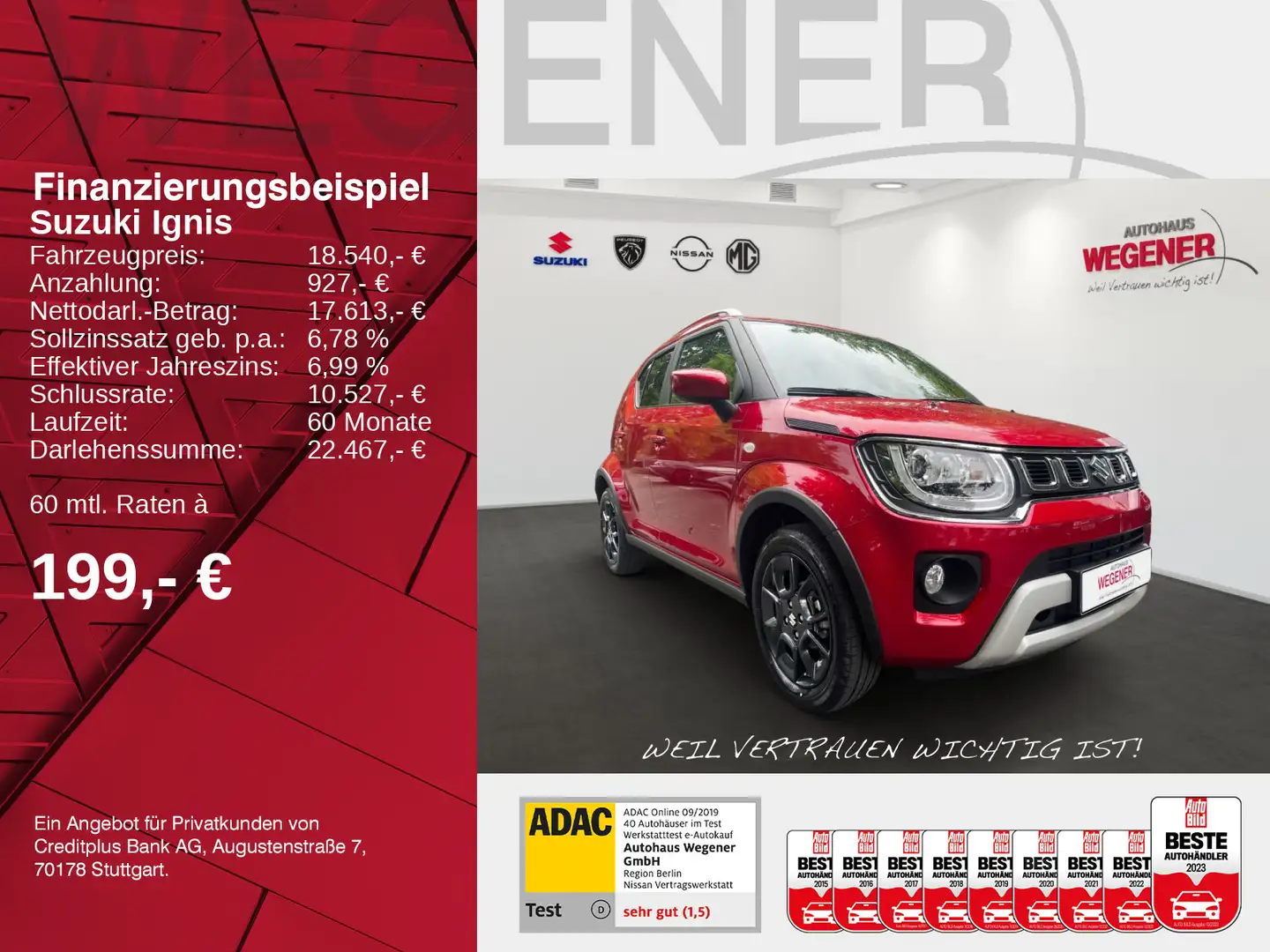 Suzuki Ignis IGNIS COMFORT HYBRID Rot - 2