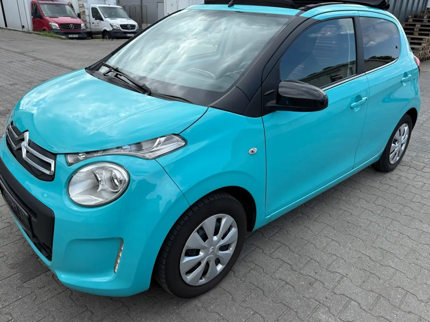 Citroen C1 Airscape Feel-Faltdach- Servo/ Navi-Tüv Blau - 1