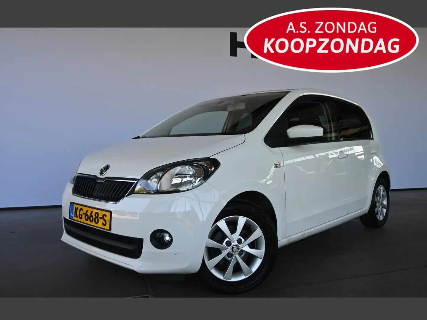 Skoda Citigo 1.0 Greentech Fresh Airco Cruise Control Rijklaarp Wit - 1