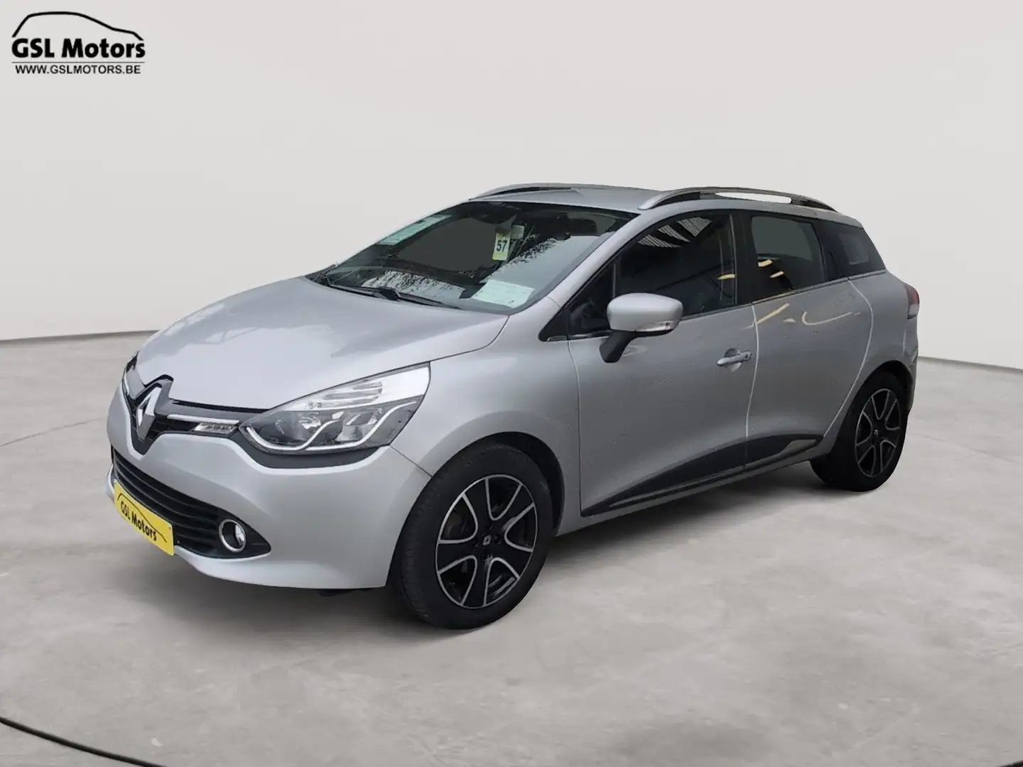Renault Clio Break 900TCe 90cv Gris 06/16 81041km Airco GPS USB Silber - 1