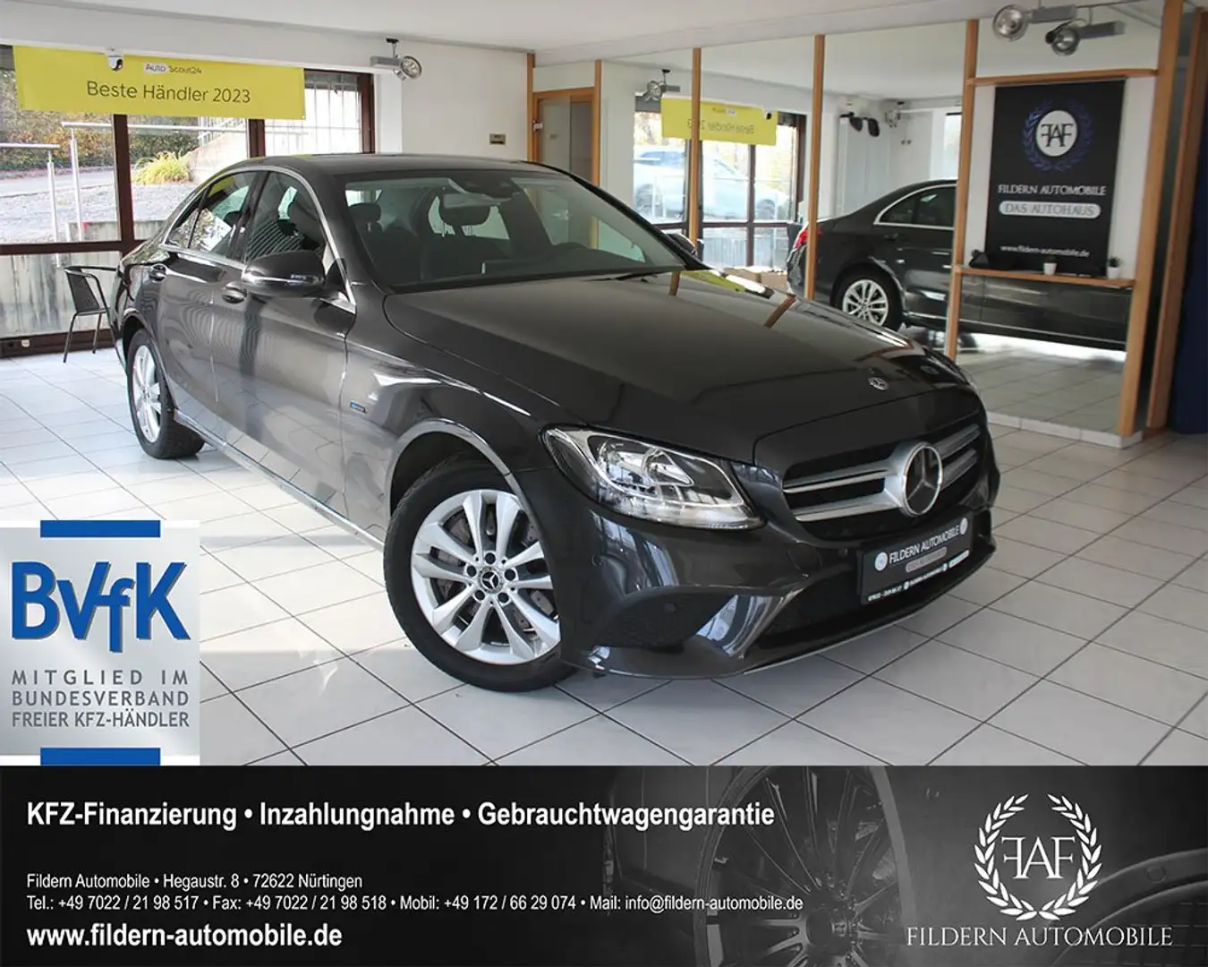 Mercedes-Benz C 300 de 9G-Tr. Avantgarde*NAVI*DISTRONIC*KAMERA*SPUR*17 Grau - 1