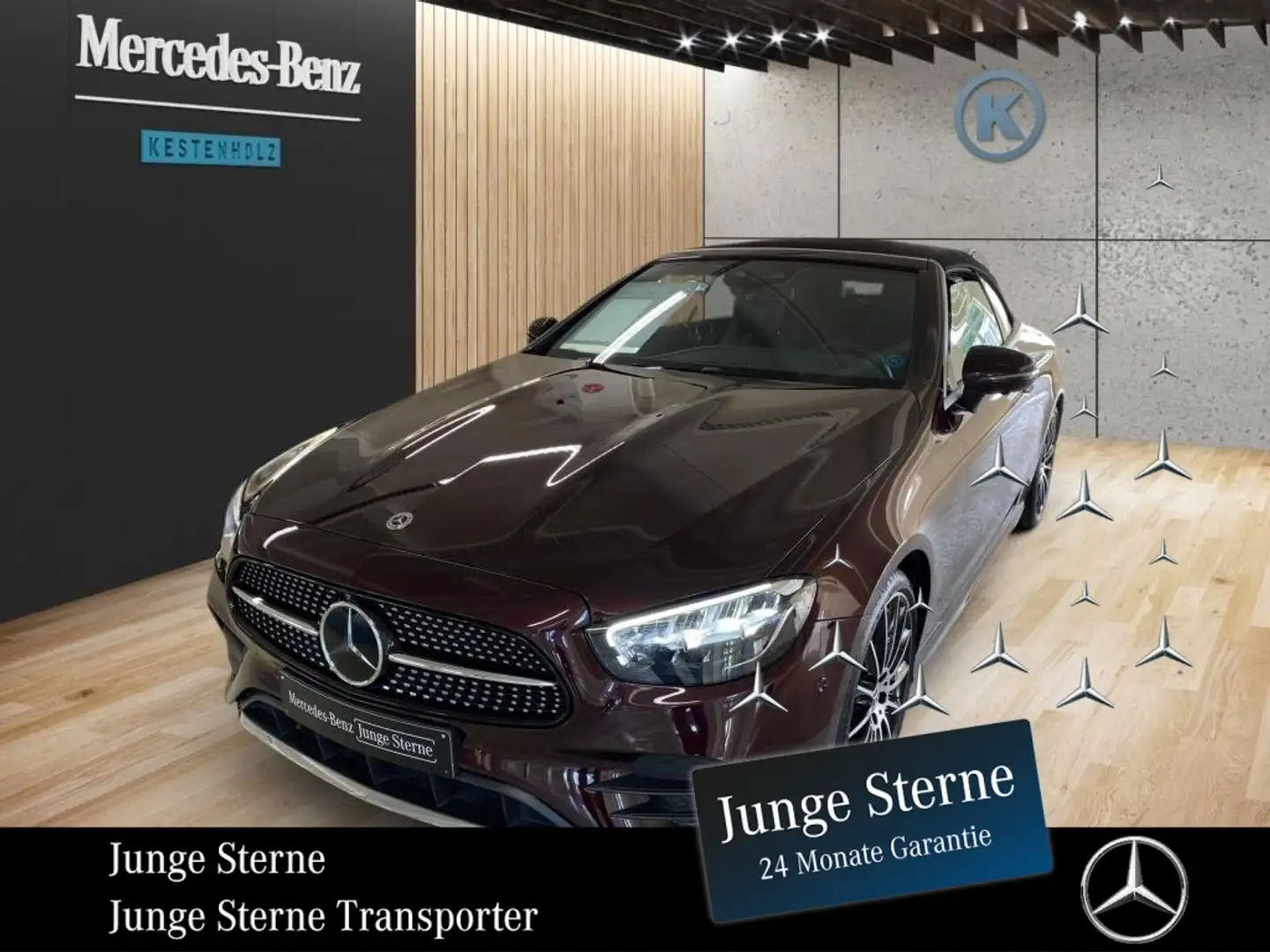 Mercedes-Benz E 450 4MATIC Cabriolet *AMG*MEMORY*MBUX*KAMERA* Czerwony - 1