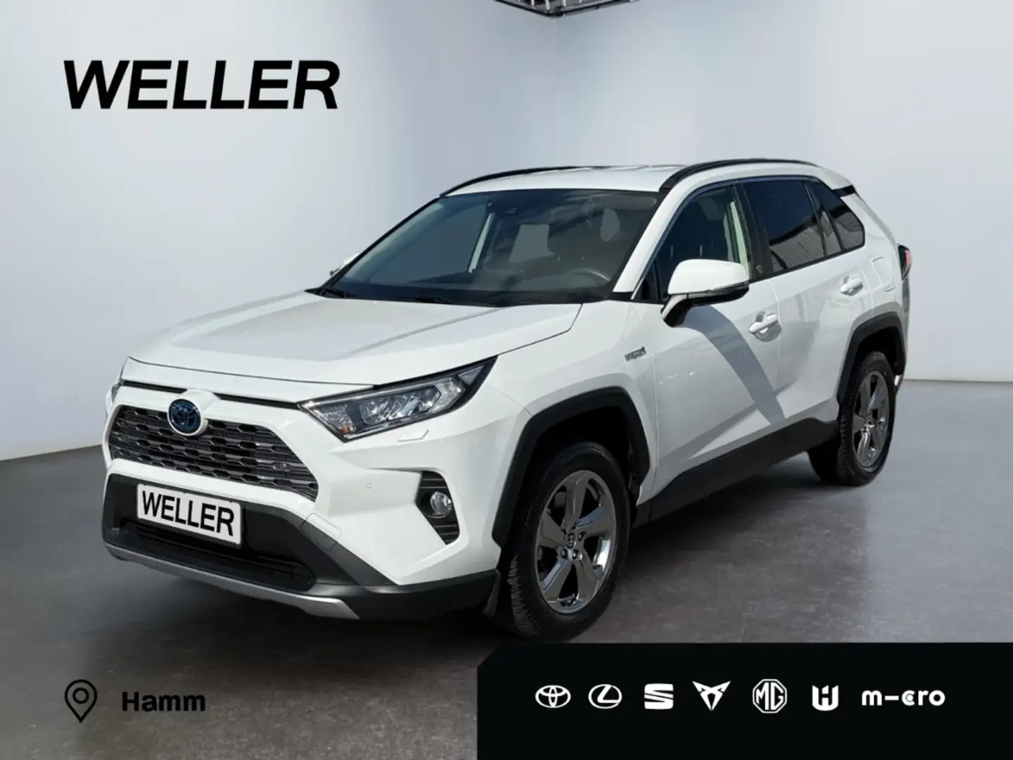 Toyota RAV 4 2.5 4x2 Hybrid Team D *LED*Navi*CAM*el Heck* Weiß - 1