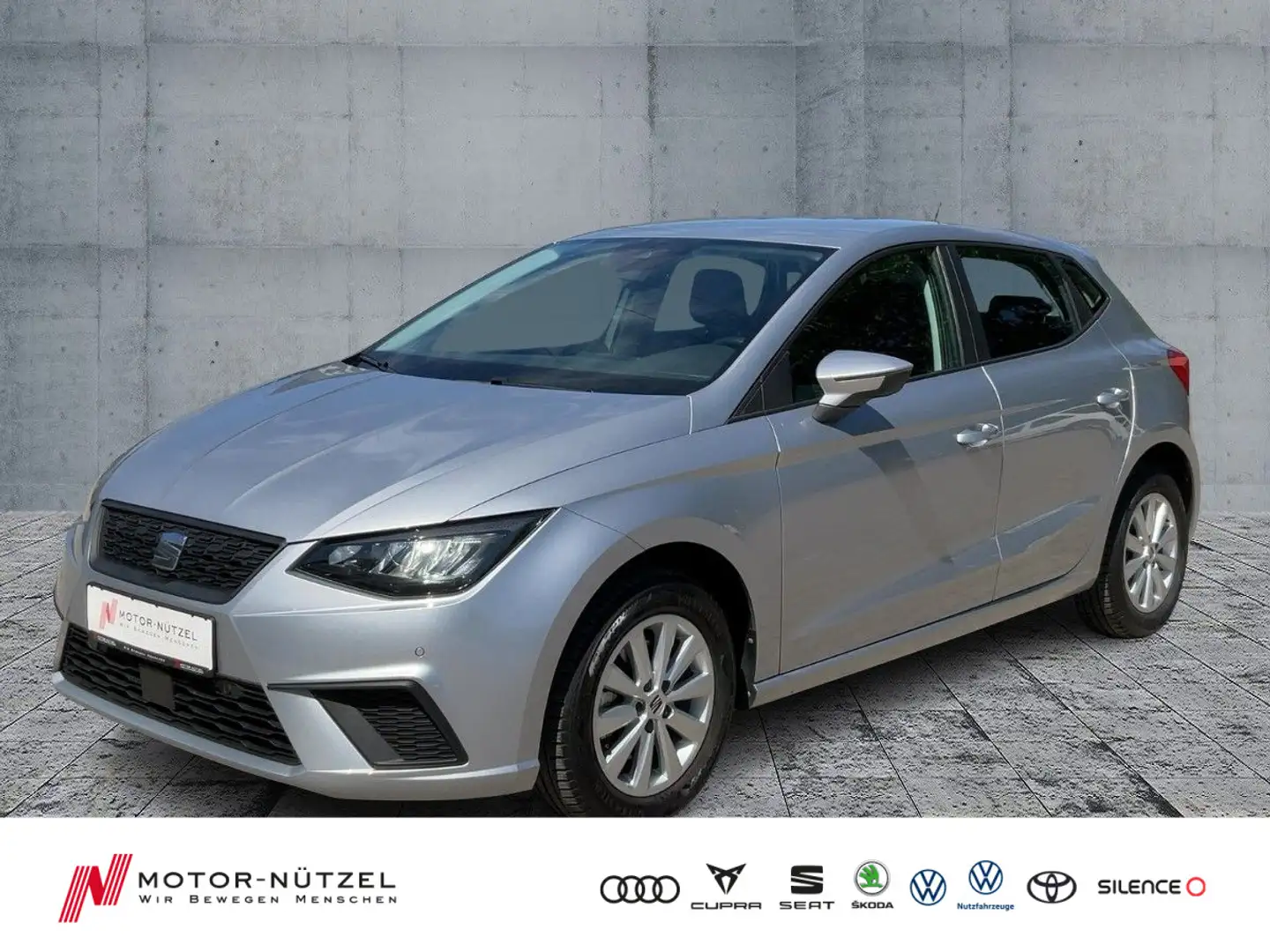 SEAT Ibiza 1.0 TSI STYLE LED+APP+DAB+GRA+SHZ+PDC+RFK Zilver - 1