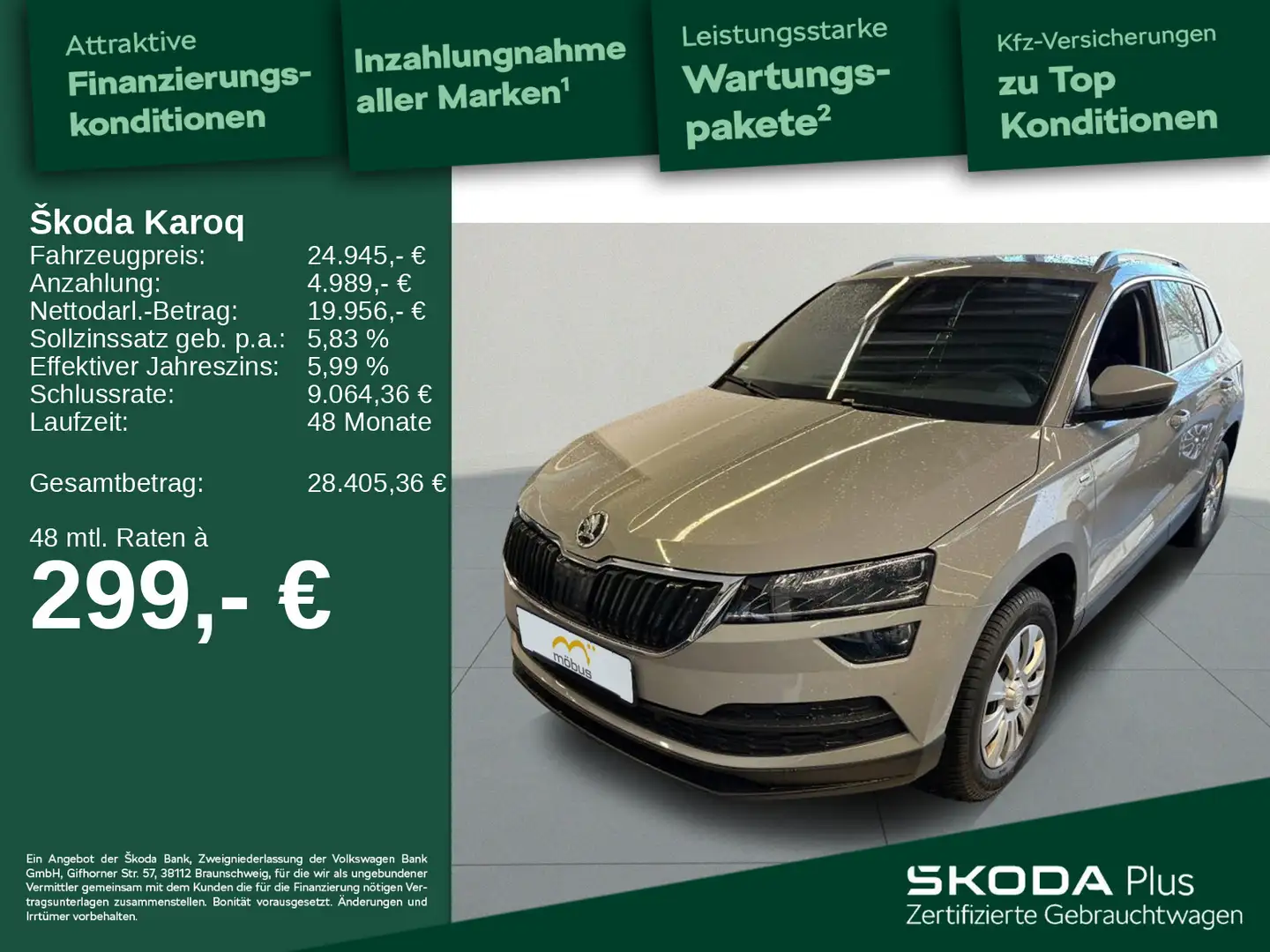 Skoda Karoq 2.0 TDI Clever *DSG*ACC*KESSY*APP*RFK*NAV* Grau - 1