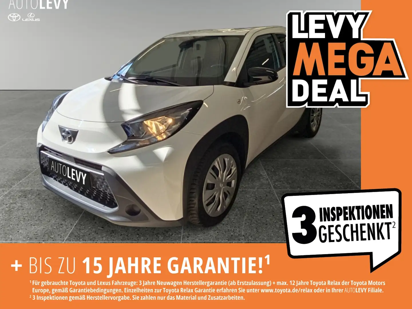 Toyota Aygo X 1.0 Business +Kamera+CarPlay+Tempomat+ Weiß - 1