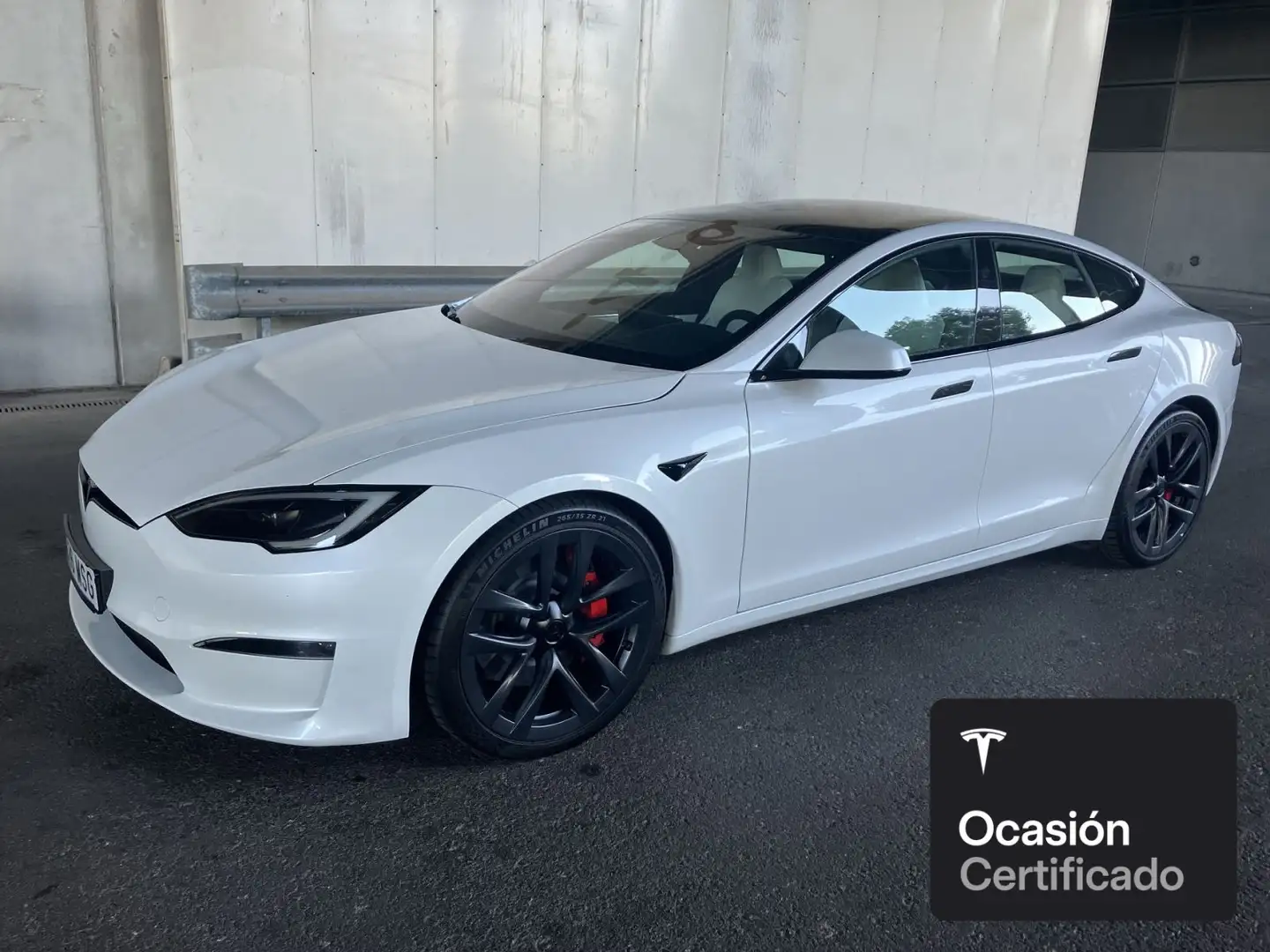 Tesla Model S Plaid Blanco - 1