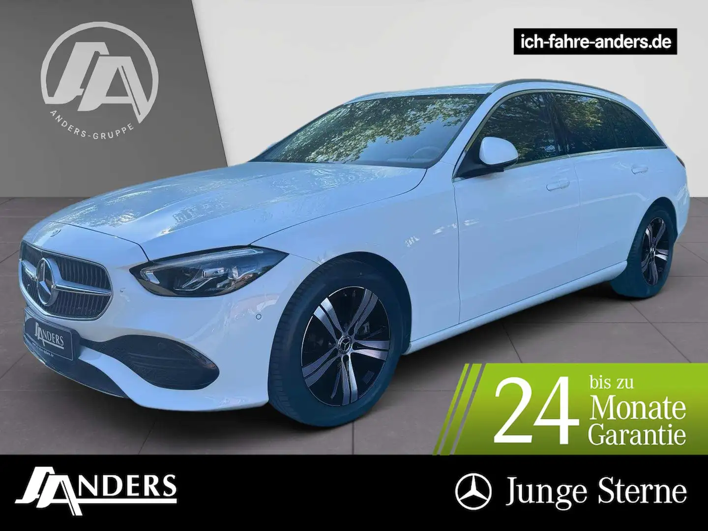 Mercedes-Benz C 180 T Avantgarde Adv+MBUX+AHK+LED+360°+EASY-P. Blanc - 1