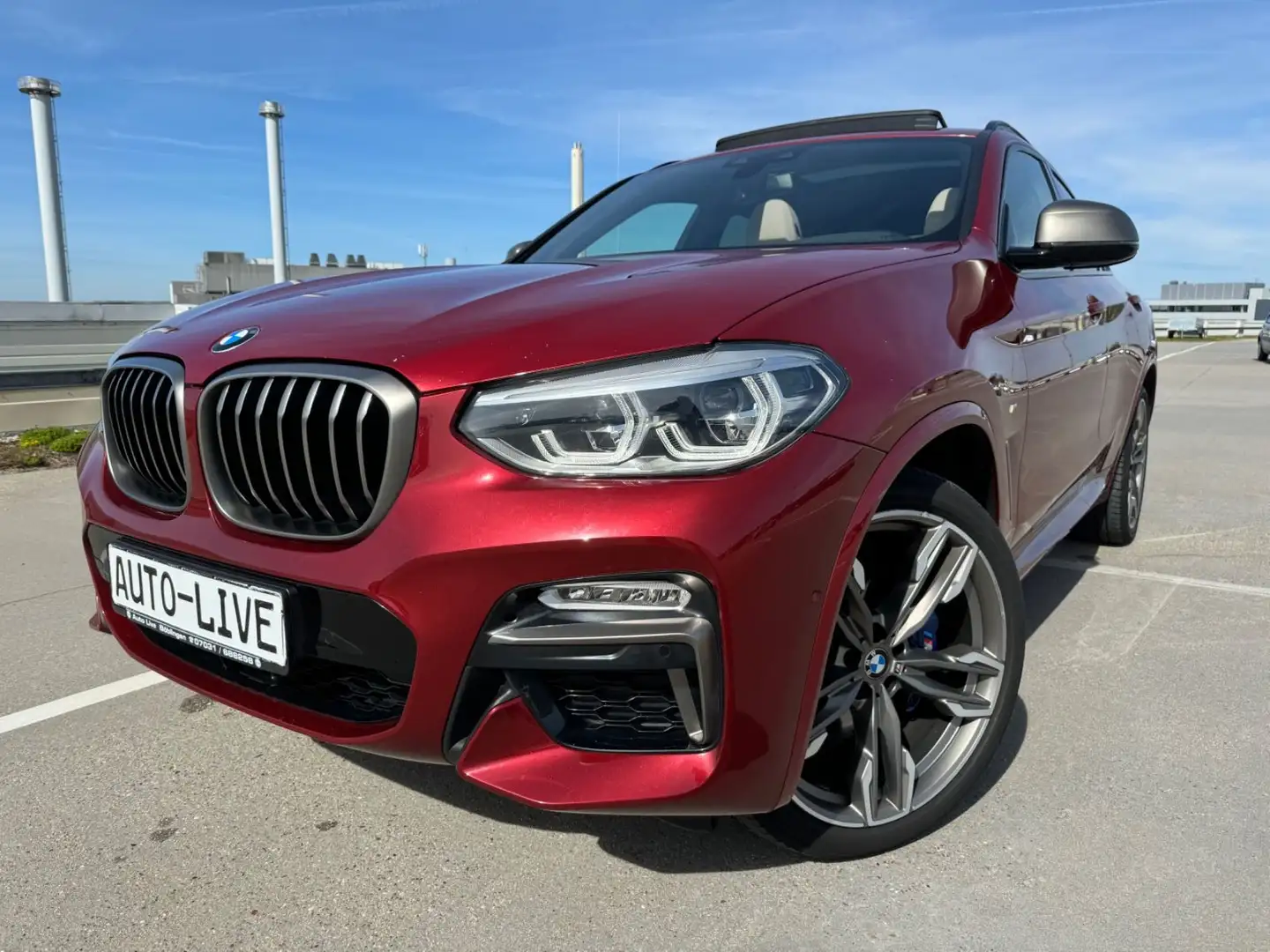 BMW X4 M d*M PAKET*SAG*VIRT*PAN*LED*HEAP-UP*AHK*VOL Red - 1
