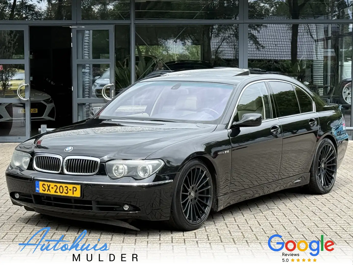 BMW 760 7-serie 760i/V12/Dak/Leer/SoftClose/Stoelverwarmin Zwart - 1