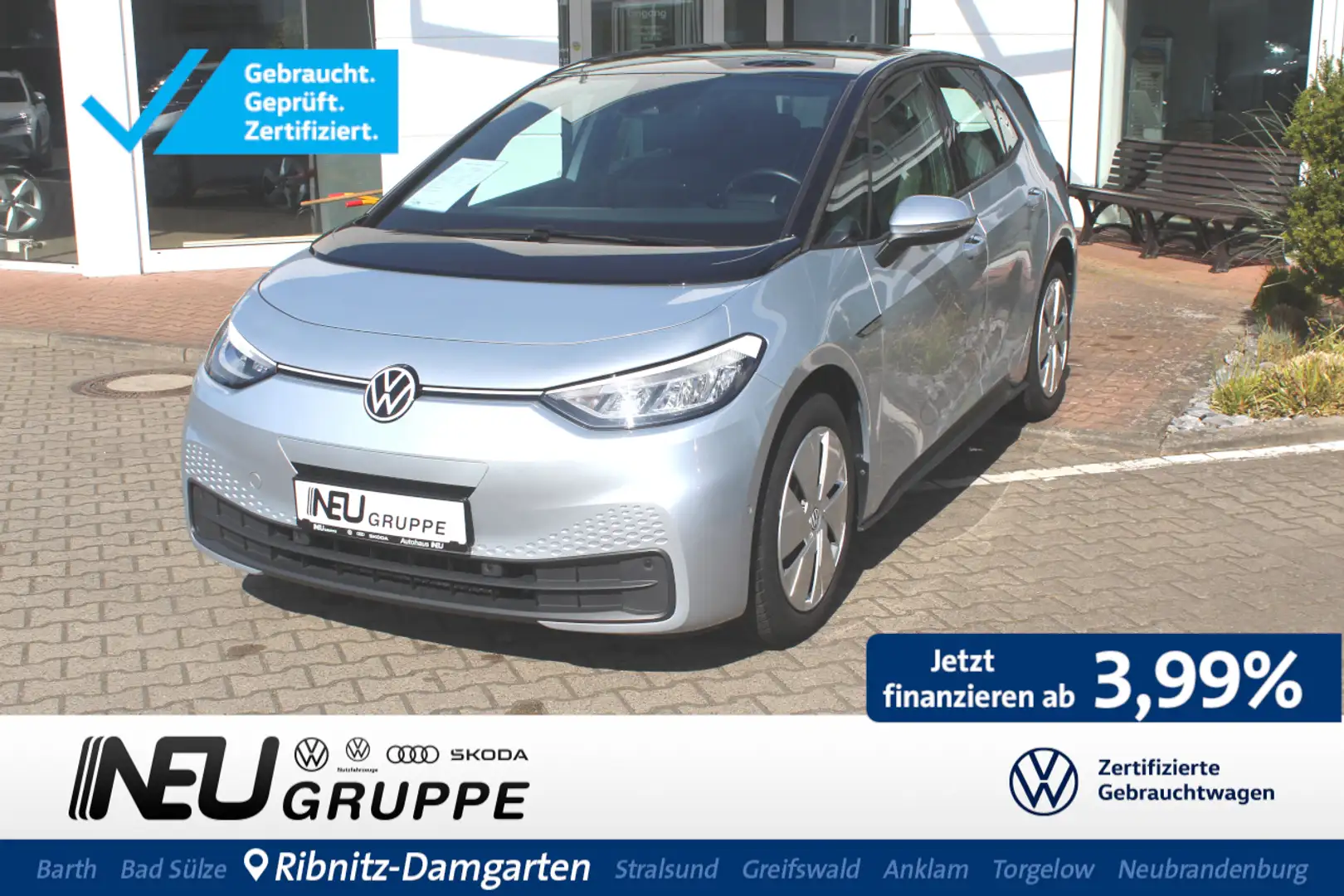 Volkswagen ID.3 Pro 62 kWh LRHZ SHZ RFK Silber - 1