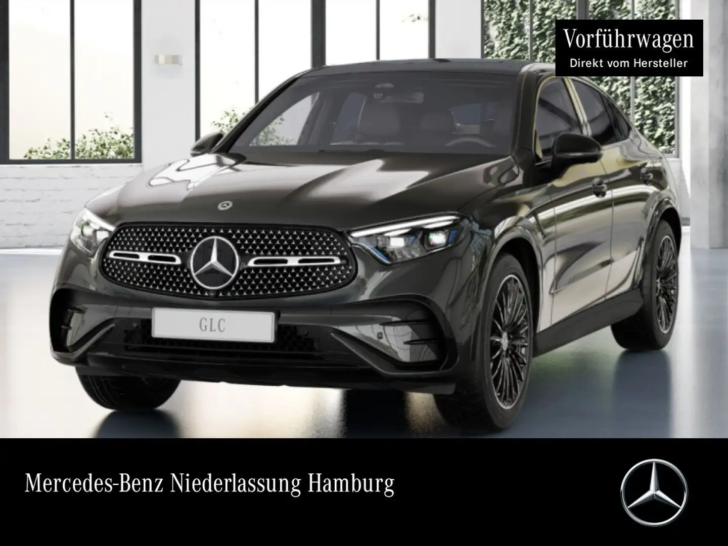 Mercedes-Benz GLC 220 d 4M AMG+NIGHT+PANO+360+AHK+TOTW+KEYLESS Grau - 1