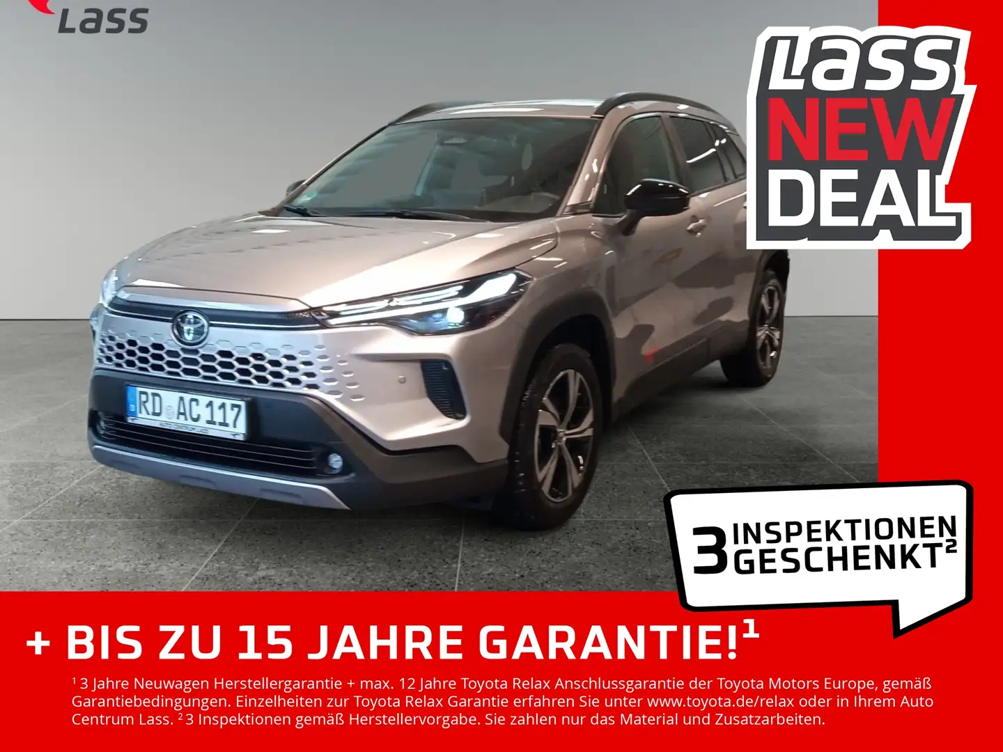 Toyota Corolla Cross 2.0 D FWD Team Deutschland 2xKlima Grau - 1