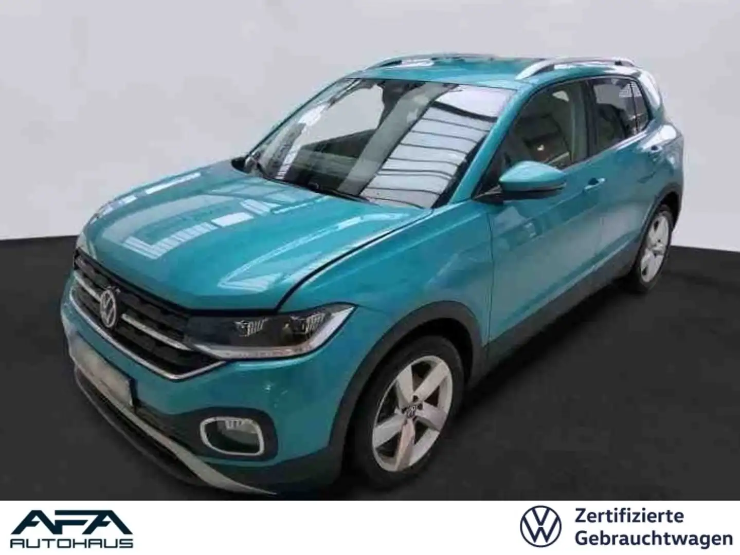 Volkswagen T-Cross 1.0 TSI Style DSG AHK*RFK*ACC*LED*App-Co. Grün - 1