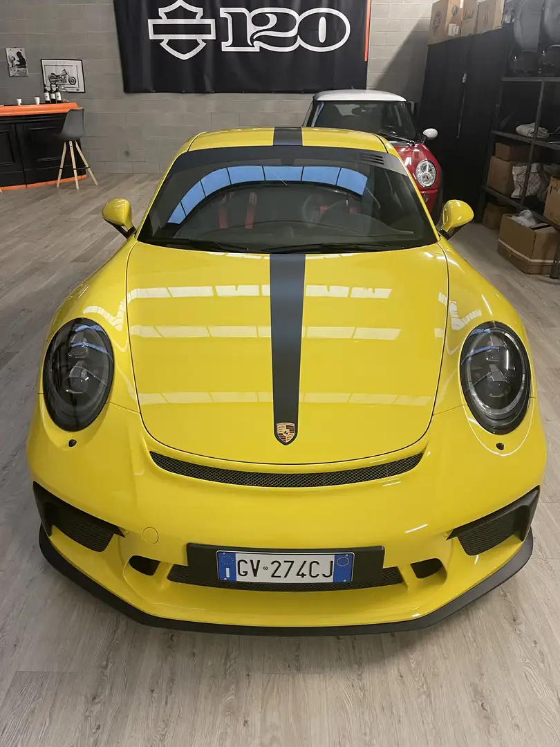 Porsche 991 gt3 clubsport scarico 111punti Jaune - 1