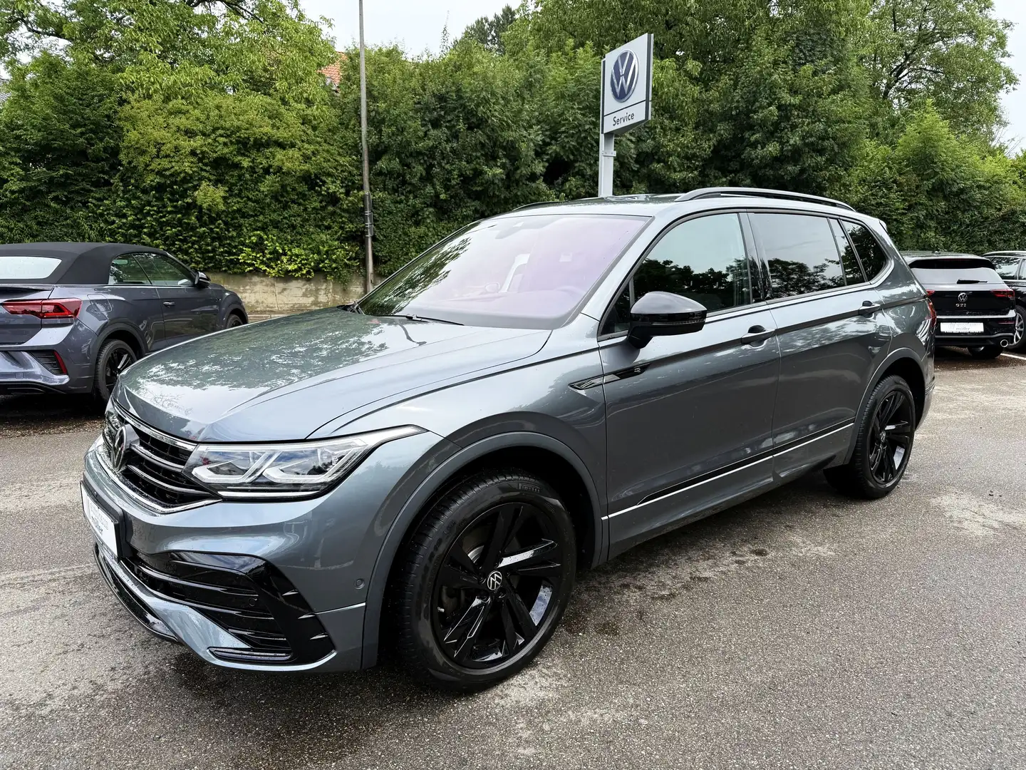 Volkswagen Tiguan Allspace R-Line 4Motion DSG Black Style AHK Navi Easy Open Grau - 1