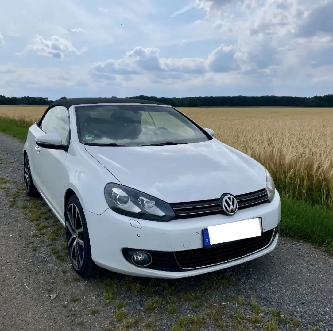 Volkswagen Golf Cabriolet Cabrio 2.0 TDI BlueMotion Technology DSG Blanc - 2
