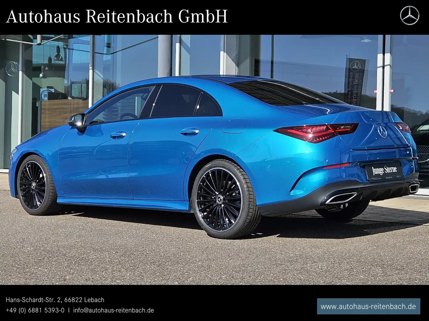 Mercedes-Benz CLA 220 CLA220 4M AMG+NIGHT+19 TOTW+KAMERA+KEYLESS+AMBIE Modrá - 2