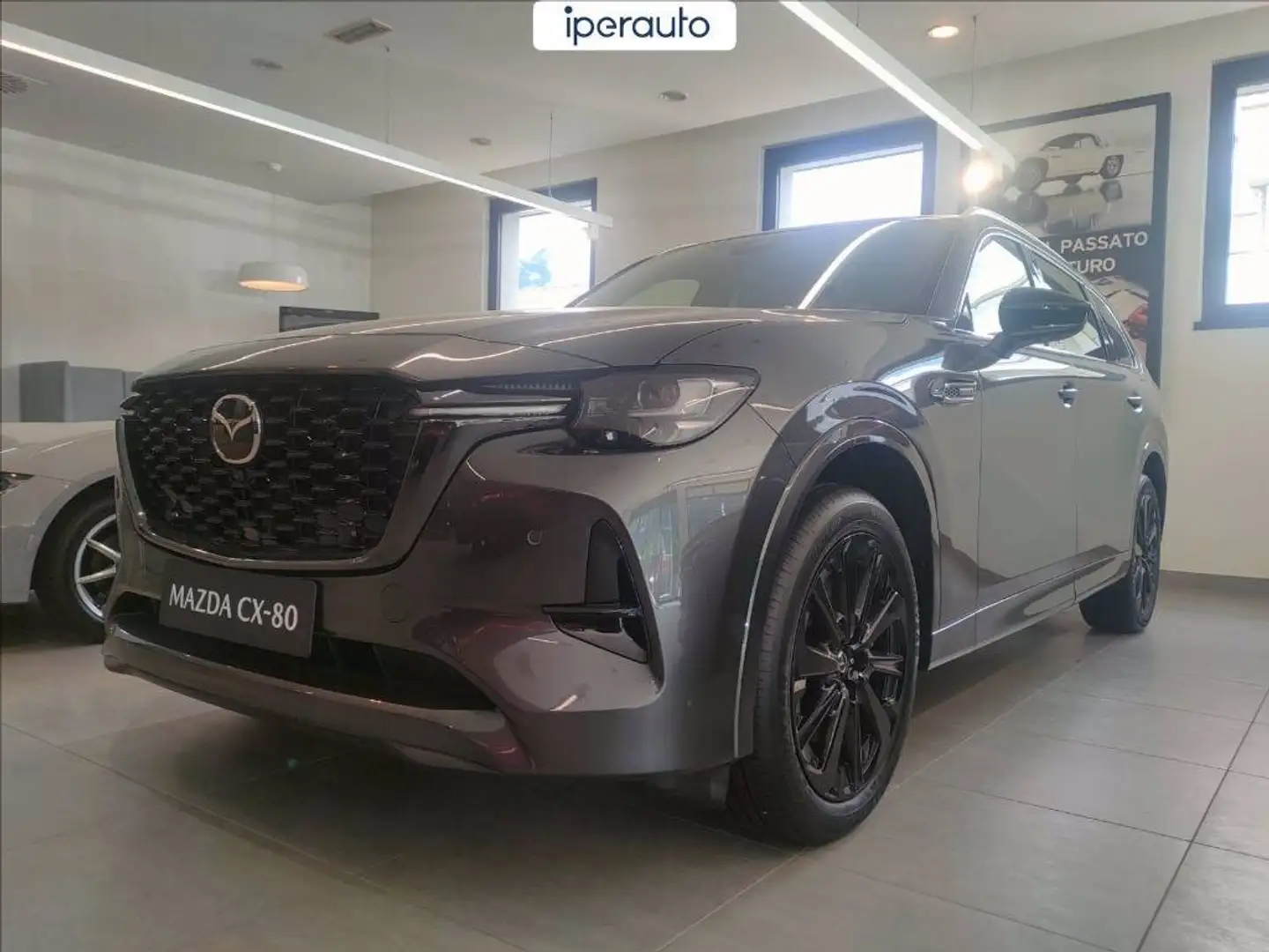 Mazda CX-80 3.3 m-hybrid boost Homura Plus auto Grigio - 2