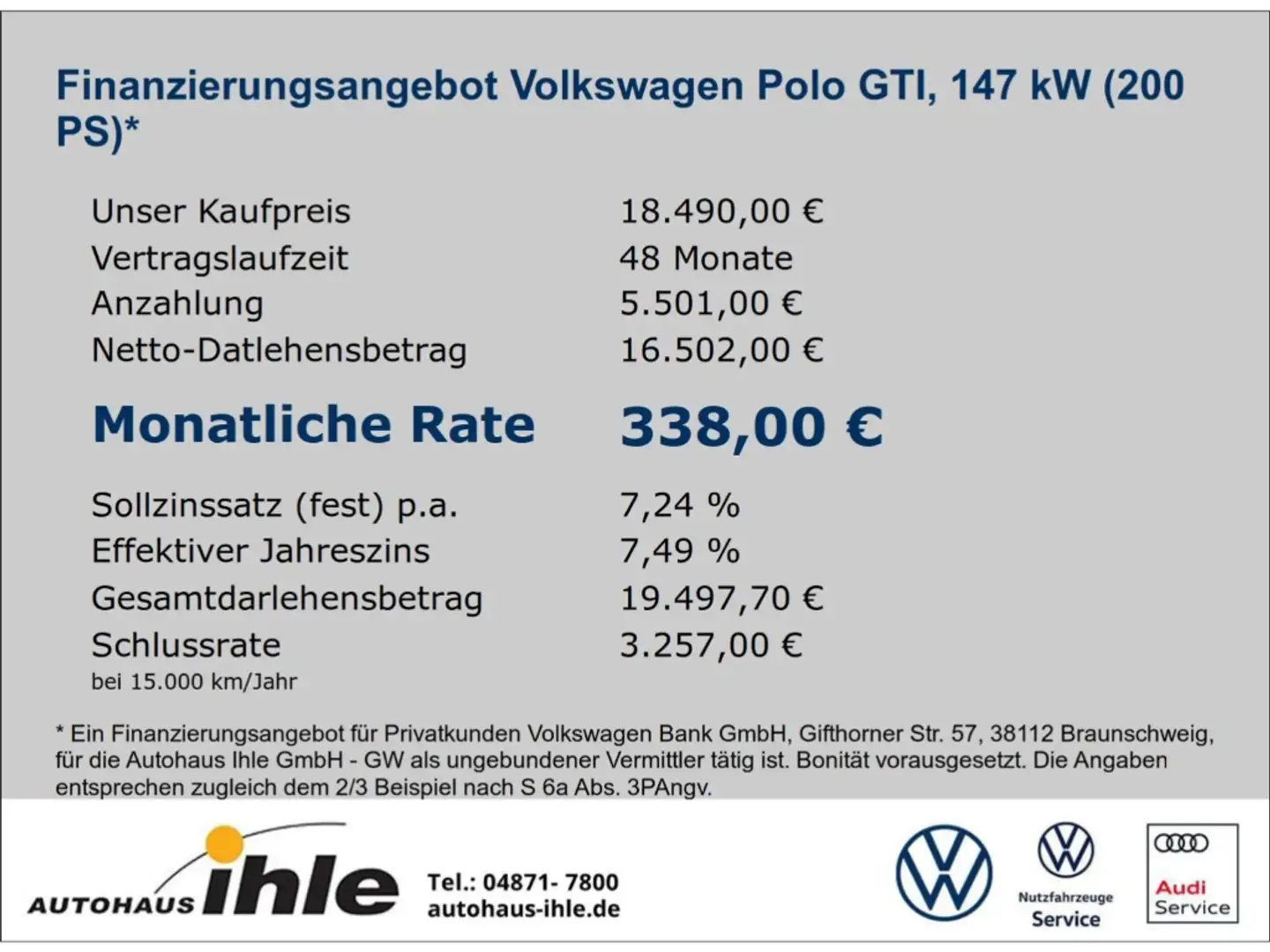 Volkswagen Polo GTI 2,0 TSI DSG BEATS-AUDIO+R-FAHRKAMERA+NAVI Noir - 2