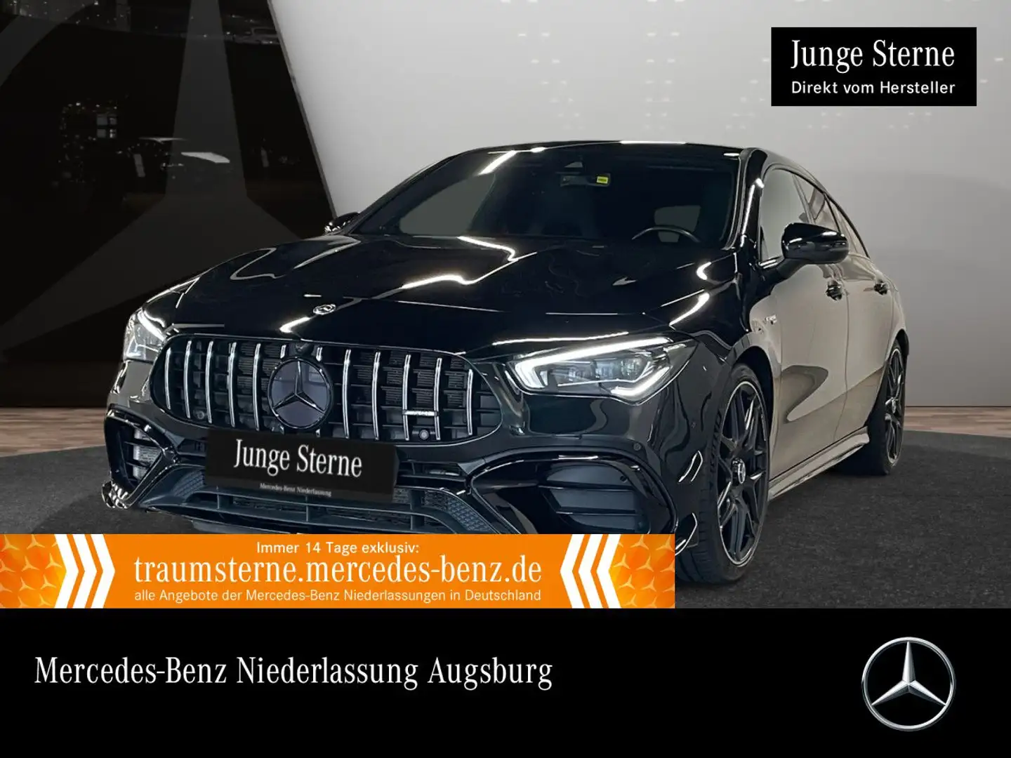 Mercedes-Benz CLA 45 AMG CLA 45 4M MULTIBEAM+BURMESTER+KAMERA+19"+TOTW+8G Noir - 1