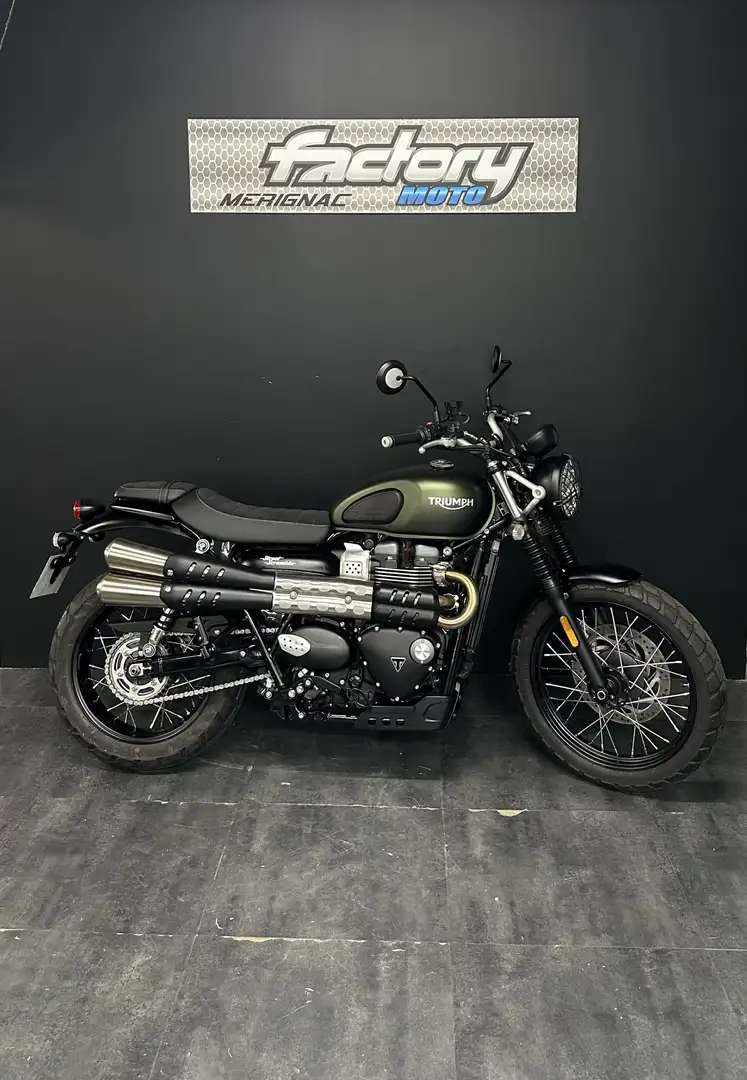 Triumph Street Scrambler Groen - 1