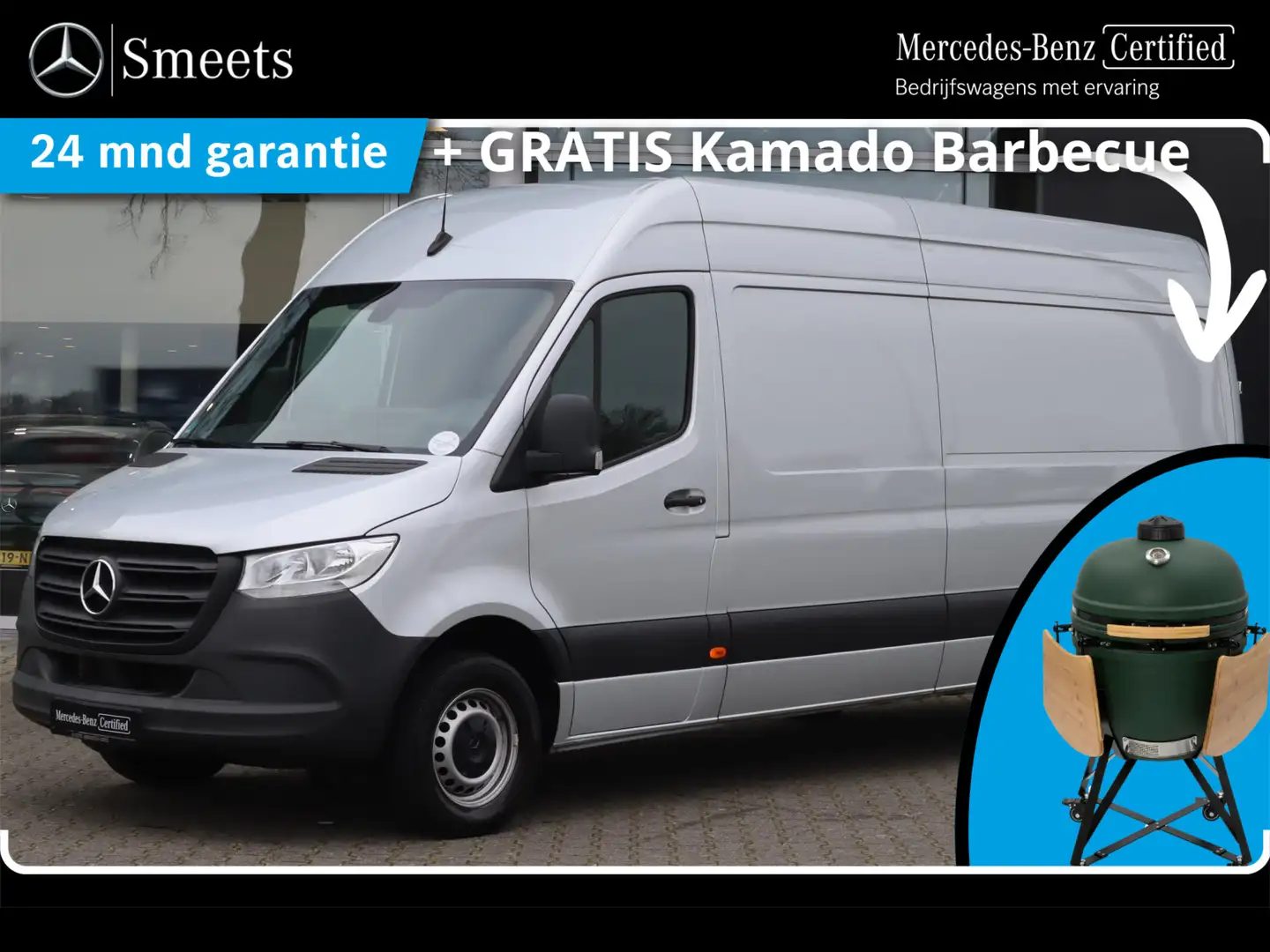 Mercedes-Benz Sprinter 317 CDI L3 METALLIC MBUX CAMERA Zilver - 1