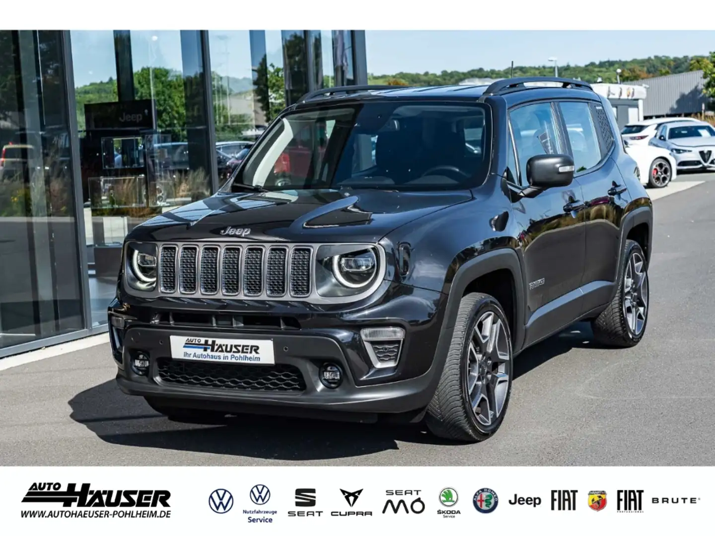 Jeep Renegade Limited 1.3 T-GDI AT9 4x4 NAVI KAMERA ACC LED PDC Zwart - 1