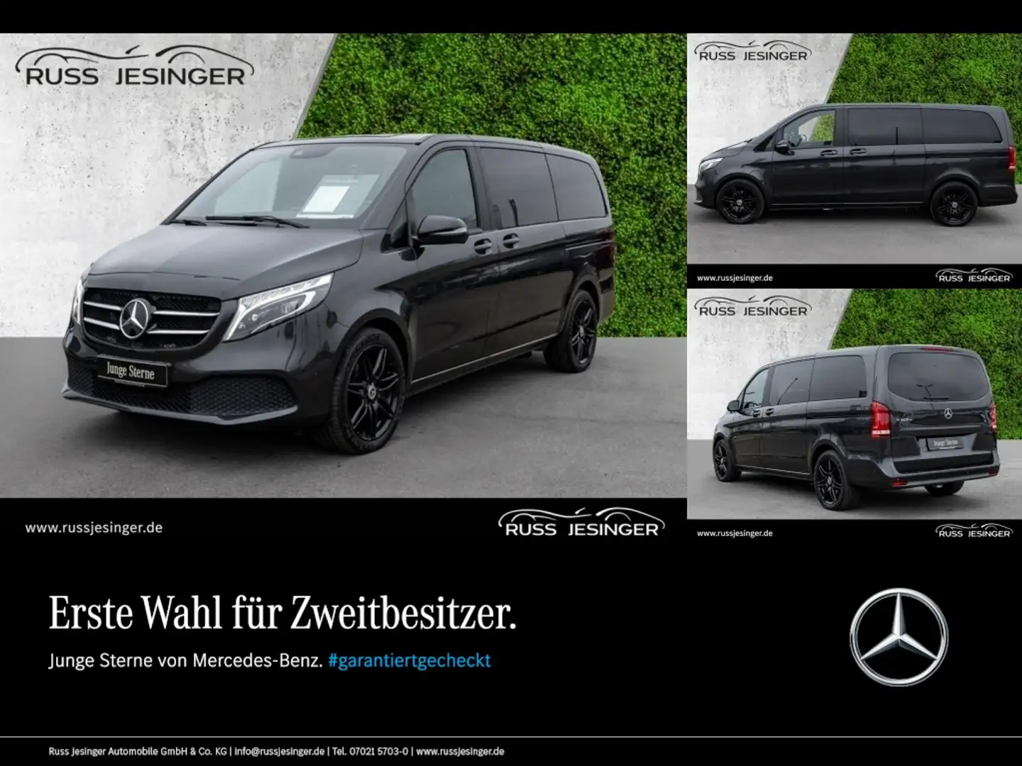 Mercedes-Benz V 300 d  *AMG*Klima*LED*Navi*AHK*Liege*Night*Kam Grau - 2