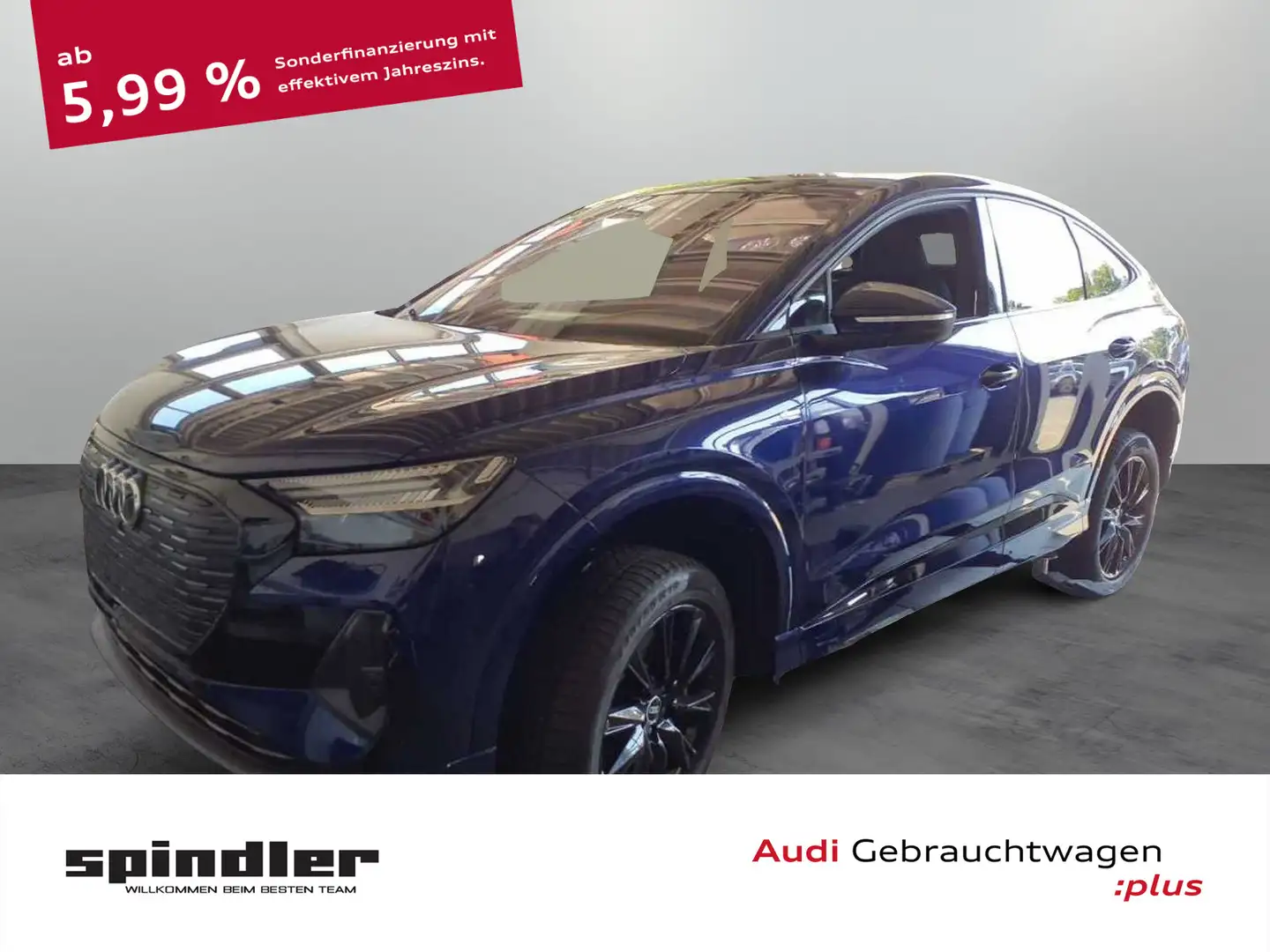 Audi Q4 e-tron S-Line 50 quattro/ Pano, AHK Blau - 1