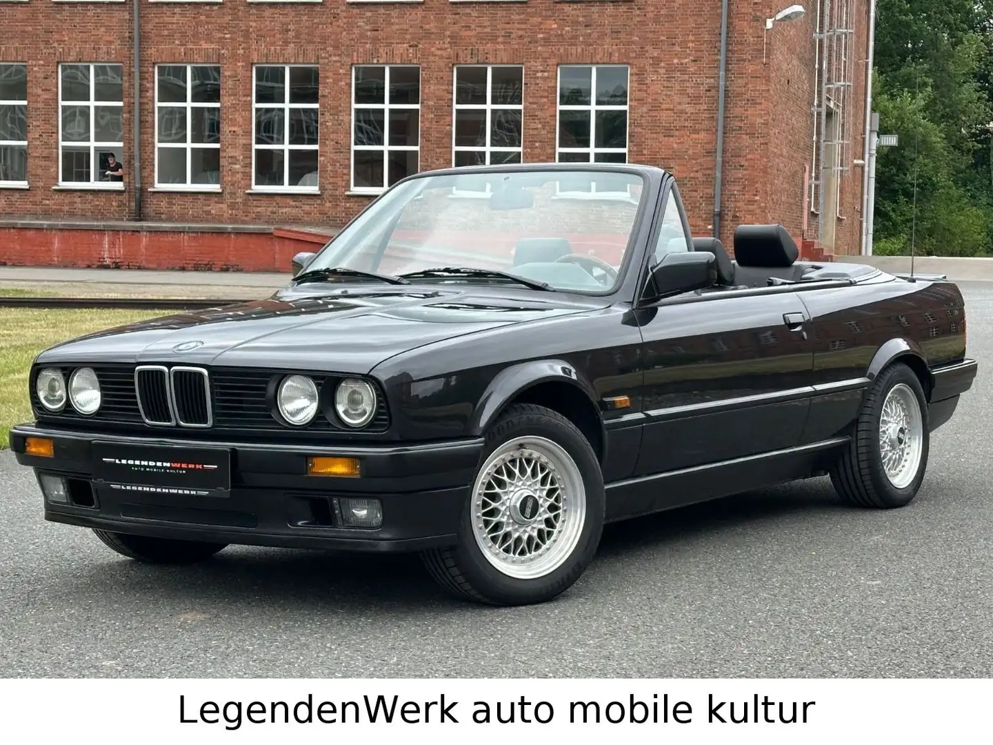 BMW 318 i E30 1. Hand 1. Lack Leder Schalter SERVICE Negru - 1