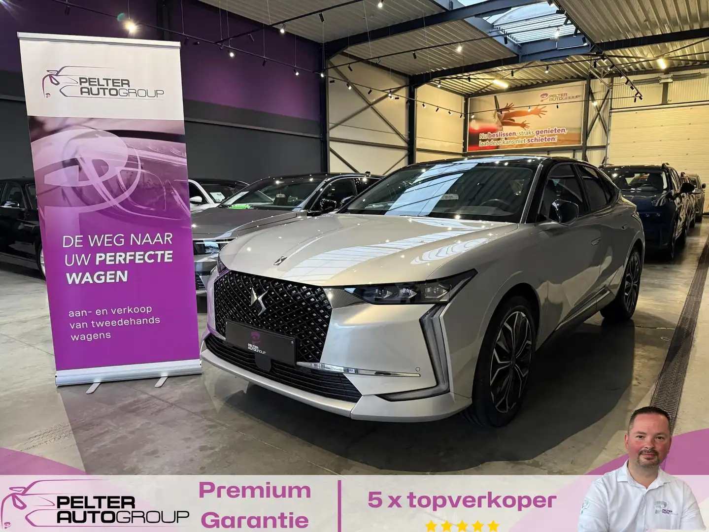 Citroen DS4 1.5 BlueHDi Rivoli LED 360 Camera FULL Gris - 1