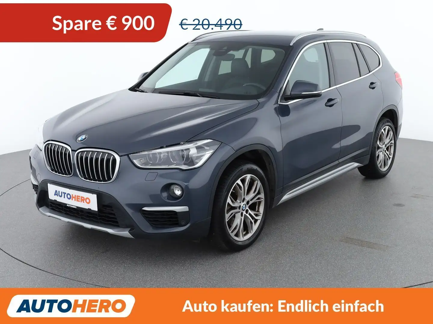 BMW X1 sDrive 18i xLine Bleu - 1