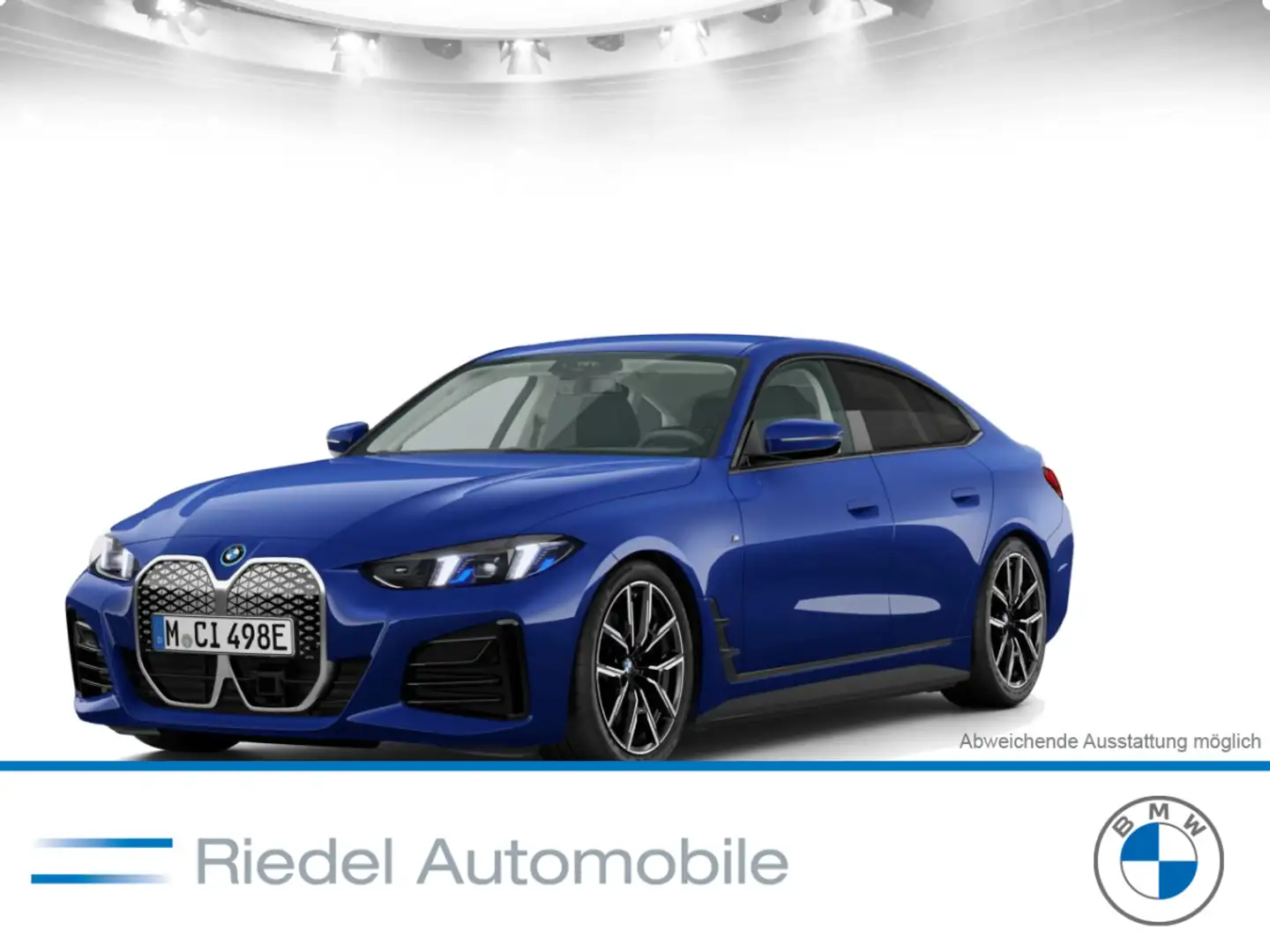 BMW i4 eDrive40 M Sportpaket AHK Head-Up adapLED 19" Blau - 1