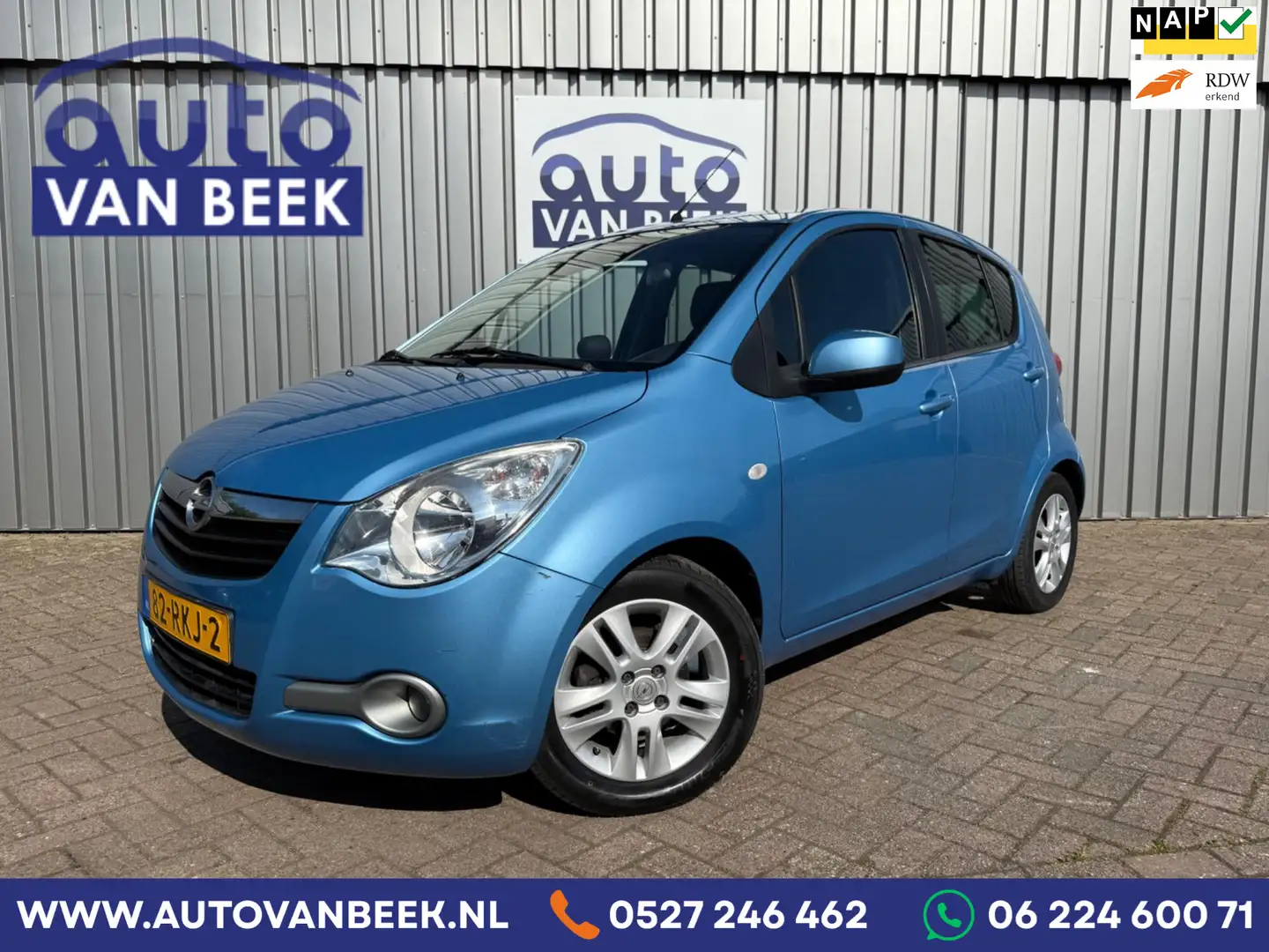 Opel Agila 1.2 Edition|Airco|Trekhaak|Dealer onderh. Blauw - 1