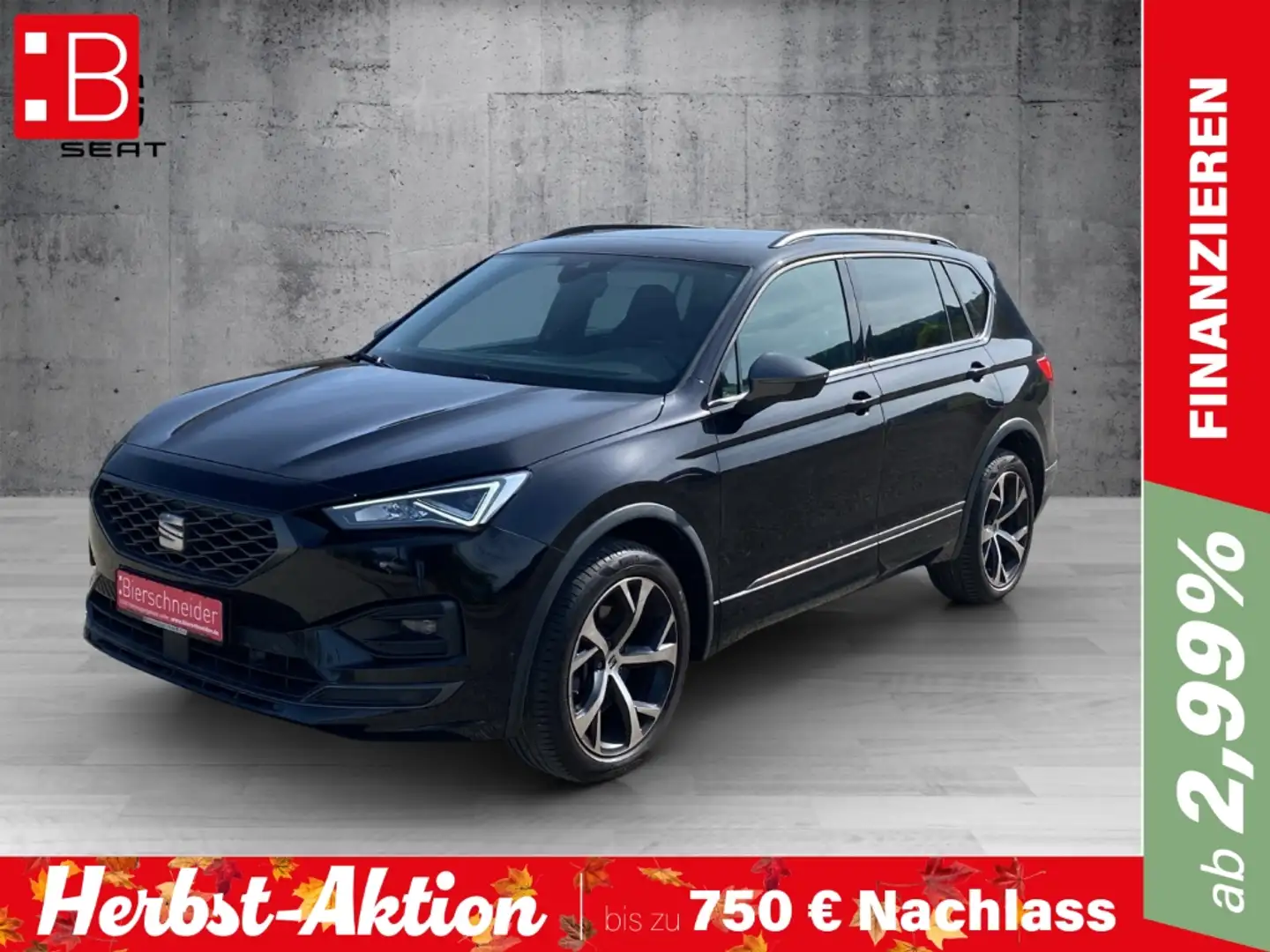 SEAT Tarraco 2.0 TDI 4Drive DSG FR AHK Pano eHeck FaPa Audio WP Schwarz - 1