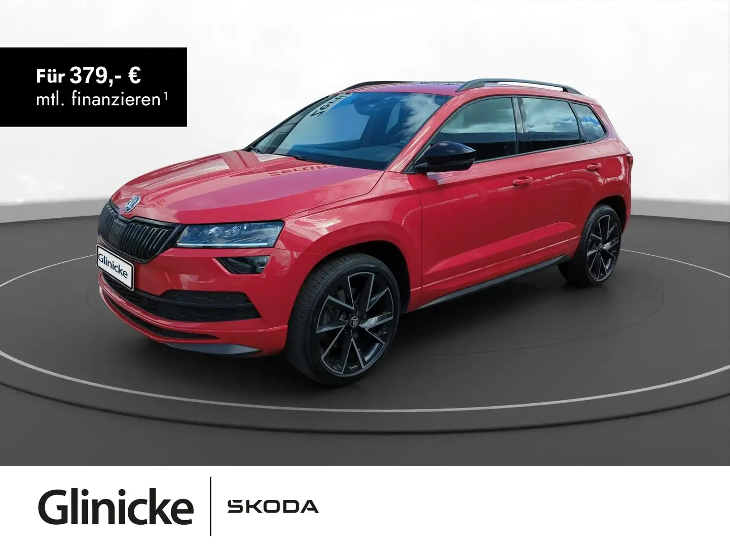 Skoda Karoq 2.0 TDI Sportline 4x4 AHK StHz Pano DSG Rot - 1