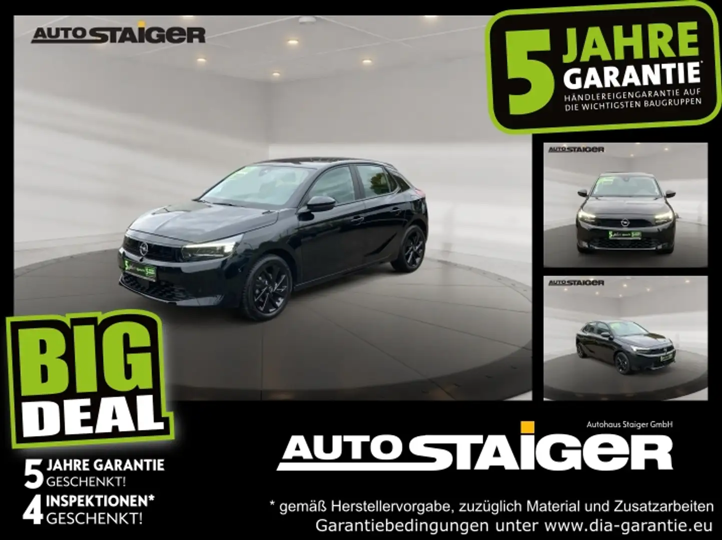 Opel Corsa F 1.2 SpurW LM KAM PDC SpurH Schwarz - 1