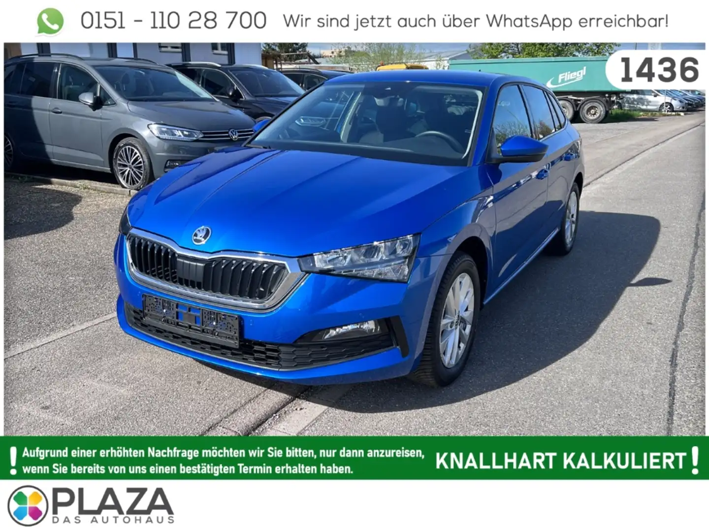 Skoda Scala 1.5TSI DSG Tour DCP NAVI LED RFK KESSY eHECK Blau - 1