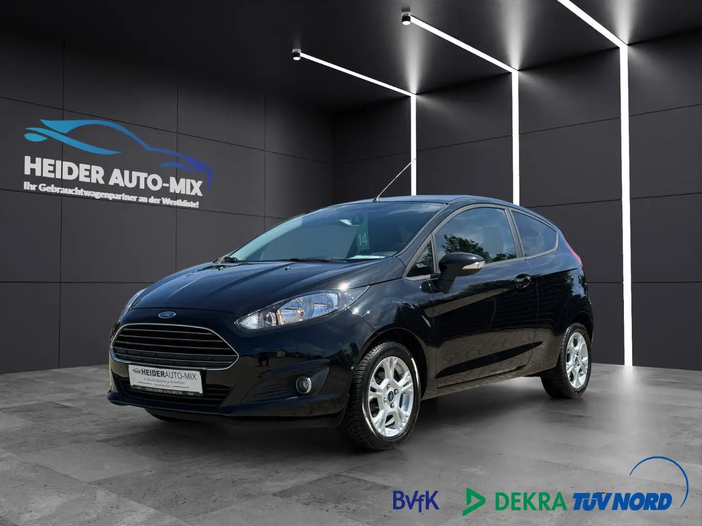 Ford Fiesta Sync Edition EL.FENSTERHEBER|KLIMA|ALU Schwarz - 1