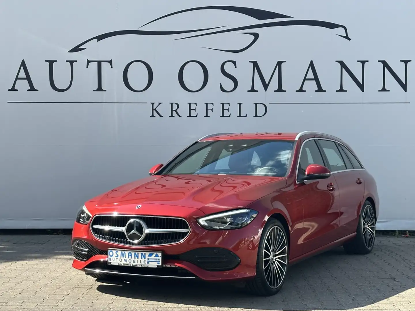 Mercedes-Benz C 220 d T 9G-TRONIC Avantgarde AMG DTR+ LED Navi Czerwony - 1
