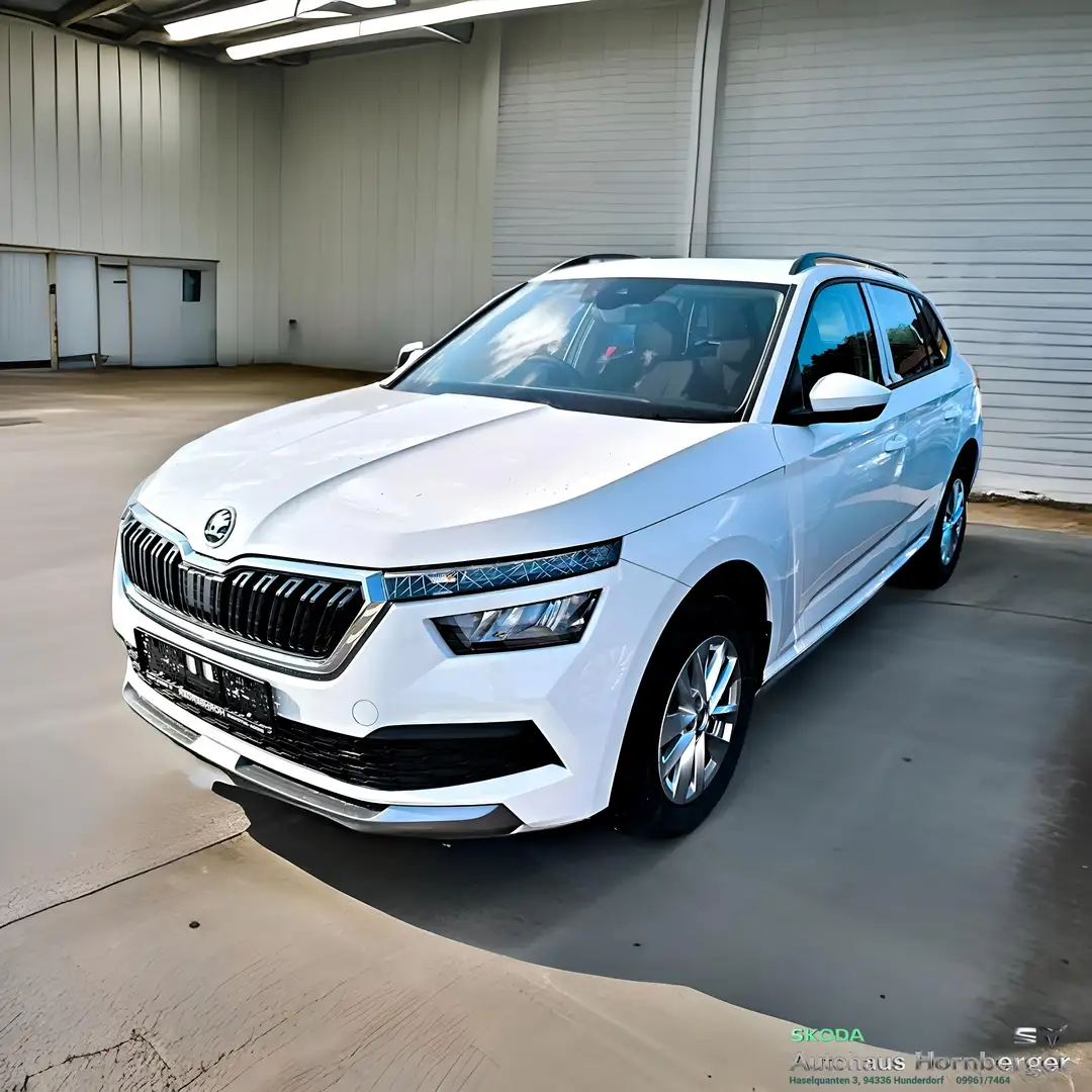 Skoda Kamiq Ambition 1.0TSI 110PS*MFLL/SHZ/PDC/LED/16"/Limiter Bianco - 1