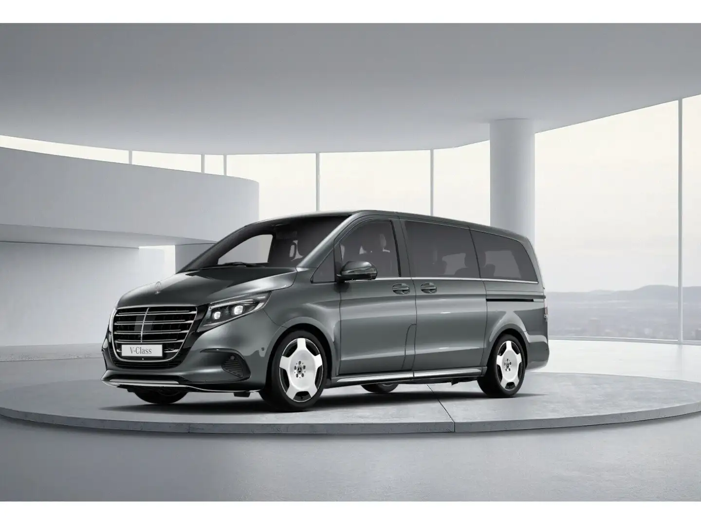 Mercedes-Benz V 300 d 4MATIC EXCLUSIVE Lang AHK 2,5t Pano LED Szürke - 1