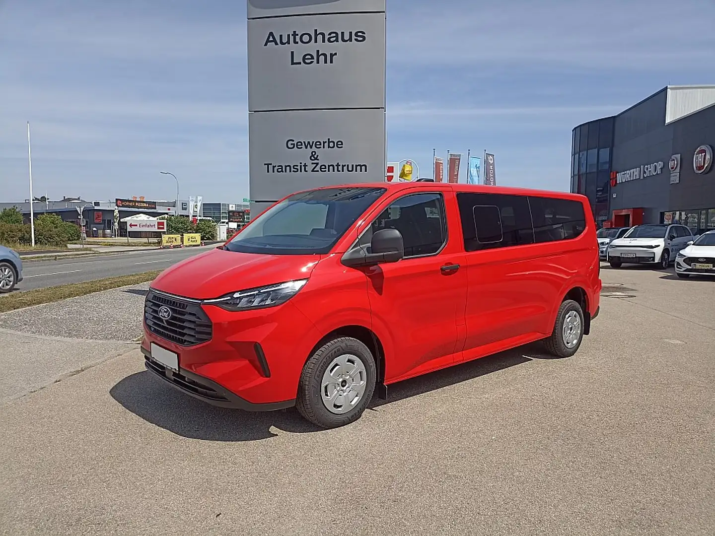 Ford Transit Custom Kombi L2H1  AWD Automatik, netto exkl. MwSt & e... Rood - 1