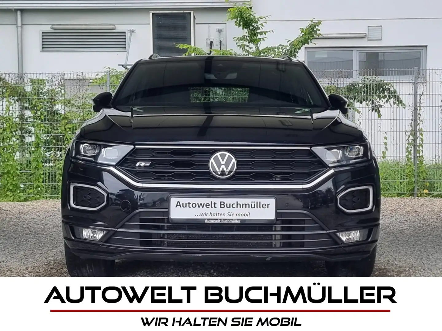 Volkswagen T-Roc 1.5 TSI DSG,R-LINE,PANO,KAMERA,AHK,LED,ACC Klima Zwart - 1